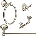 Wholesale Plumbing Supply 4-Piece Bathroom Hardware Accessory Set with 24" Towel Bar - Satin Nickel primary