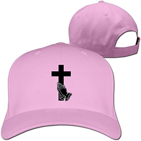 Hands Praying With Cross Graphic-Print Adjustable Memorial Hunting Cap