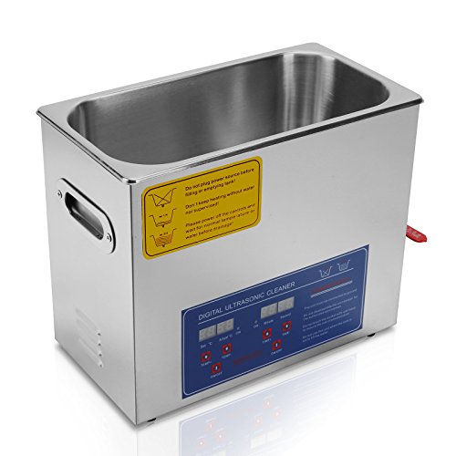 Mophorn Ultrasonic Cleaner 6L Heater Timer Commercial Ultrasonic