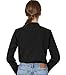 IvyRobes Womens Long Sleeves Clergy Shirt no Tab-collar Black (Necksize 16