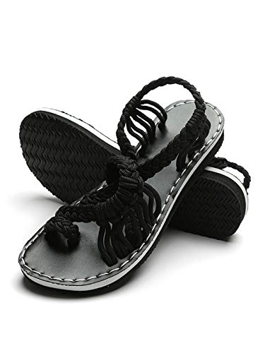 3 Festnight+Sandals+Womens+Bohemia+Braided