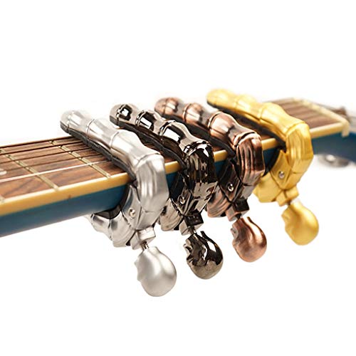 Forgun Skull Guitar Capo Knob Design Universal 4 5 6 12 String Ghost Finger Guitar Capo