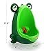 Zhoma Baby Urinal for Boys - Cute Frog Potty Training Urinal for Pee Trainer with Funny Aiming Target - Dark Green