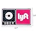 Uber Lyft Tips2 UBER Lyft REMOVABLE DECAL SIGN PLACARD