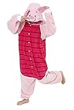 Men Women Kigurumi Pajamas Onesies Clothing Piece suits Romper Nightwear Piglet M