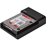 iDsonix SuperSpeed USB 3.0/2.0/eSATA to SATA Hard Drive Docking Station For 2.5/3.5in HDD/SSD Tool Free Design - Supports 4TB+HDD Premium 12V2.5A Power Adapter 3.3 Ft USB3.0/eSATA Cable included