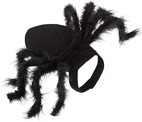 WanNing Halloween Pet Spider Clothes Dress Up Party Performance Costume Dog Cat Simulation Plush Spider Festival Party Costume