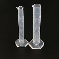 TOYMYTOY Plastic Graduated Cylinders 4 Piece Set