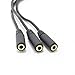 AUX Splitter 3 Way, Ancable 9 Inch 3.5mm 1/8