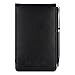 PLENTY Deluxe Leather Pocket Notebook Cover Jotter Organizer Memo Pad Holder with Calculator, 50 Pages Note Paper, Pen and Business Card Slot