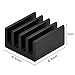 Mudder 6 Piece Black Aluminum Heatsink Cooler Cooling Kit for Raspberry Pi 3,Pi 2,Pi Model B+