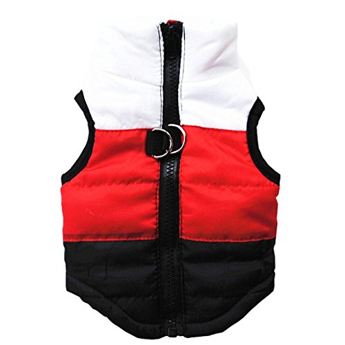 Pulison(TM) Pet Dog Cat Winter Warm Zip Coat Jacket Puppy Little Cat Dog Pet Supplies Clothes Apparel Puppy Costume