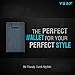 VBAX RFID Minimalist Slim Wallet for Men and Women, Holds Up to 12 Cards, Cash, Key Thin and Lightweight Credit Card Holder Grey Waterproof Microfiber
