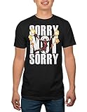 Deadpool Sorry Not Sorry Mens Black T-shirt