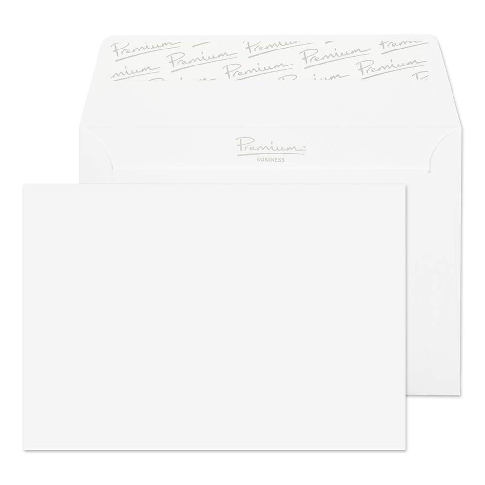 Blake Business C6 114 x 162 mm 120 gsm Peel & Seal Wallet Envelopes (91880) Diamond White Laid - Pack of 500