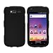 Fosmon Snap On Rubberized Hard Protector Case Cover for Samsung Galaxy S Blaze 4G - Solid Black