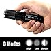 ULTRAFIRE Tactical Flashlight SK98 800 Lumens Adjustable Focus 3 Mode Small Portable Torch 5 Pack