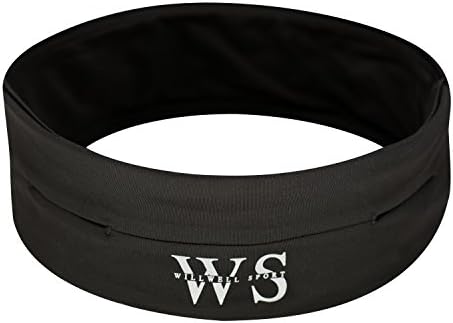 Running Belt Fitness Belt, Flip Waist Belt with pockets, Waist Pack Belt. Hydration belt.Great for Carrying Keys, Phones, Cards and Cash. Suitable for Men And Women. (Small/26''-29''Waist)