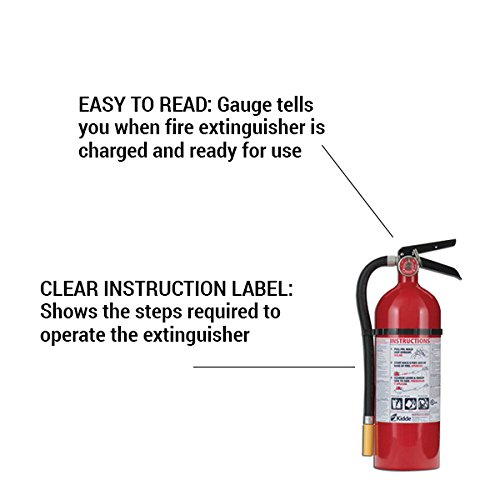 Kidde 466425 MultiPurpose Fire Control Fire Extinguisher, UL rated 3A