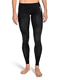 SKINS Women's A400 Compression Long Tights, Black, Medium