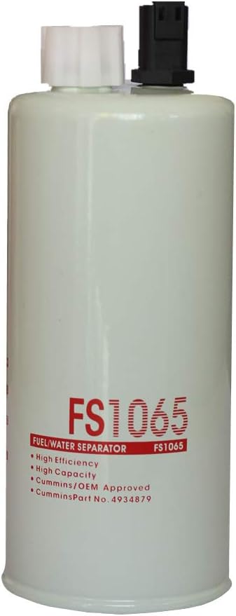 FS1065 Water/fuel separator Fit for Cummins 4934879,ISC07 StrataPore Media Replaces P551103,BF1378-SPS,33965