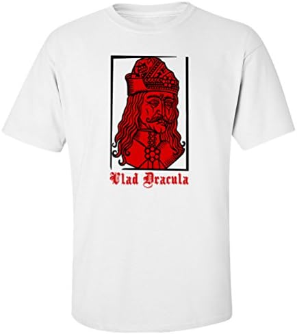 Dracula Vlad Tepes The Impaler T-shirt-Fwhite-3XL