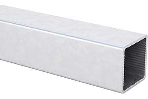 EZTube Square Aluminum Tubing - 94in T5 6063 Aerospace-Grade Metal Frame Rail - 1x1in Extruded Aluminum Square Tube for Linear Guide Systems - Compatible with All EZTube Connectors & Fittings