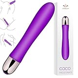 Waterproof Rechargeable g-spot Vibrator for Women - Ultra Soft Bendable Silicone Adult Dildo Sex Toys - Offers Unique Vibration Patterns Massage for Clitoris Vagina