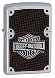 Zippo Harley-Davidson Full Face Bolts Lighter (Silver, 5 1/2 x 3 1/2 cm)