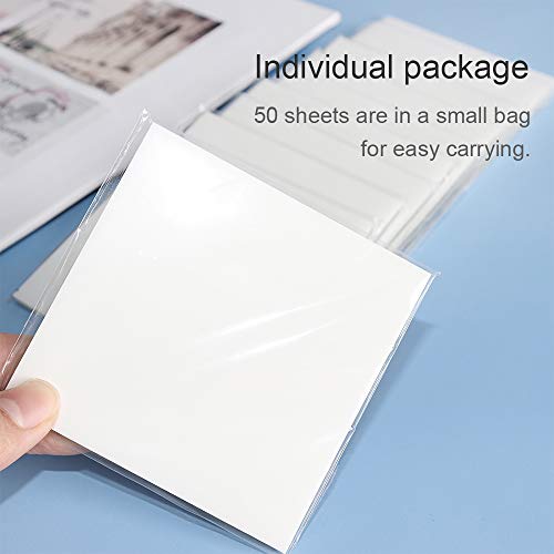 Multibey Transparent Sticky Notes Pad, 3x3" Waterproof Self-Adhesive Memo Papers Scratchpad Message Reminder, 10 Packs 500 Sheets (3 x 3 Inches)