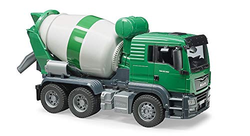 bruder 03710 - Man TGS Betonmisch-LKW - 1:16 Betonmischer Baufahrzeug Baustelle Lastwagen Mischwagen Truck Transporter – Bild 5