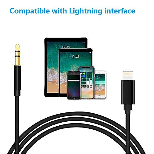 Aux Cable for Car 3.5mm Aux Cord Compatible with Phone XR/XS/XS Max/X/8/8 Plus/7 Plus, 3.5mm Male Stereo Audio Cable Car Aux Cable for Car/Home Stereo or Headphones(3.3ft)