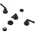 Kingston Brass KB325 Magellan 3 Handle Bidet Faucet with Brass Pop-Up, Oil Rubbed Bronze , Oil-Rubbed Bronze