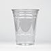 Fit Meal Prep 50 Pack 16 oz Clear Plastic Cups with Flat Lids, Disposable Iced Coffee Cups, BPA Free Premium Crystal Smoothie Cup for Party, Lemonade Stand, Cold Drinks, Juice, Milkshake
