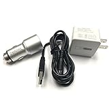 OMNIHIL 2-Port USB Car and Wall Charger for 5v Buffalo AirStation Wireless-G Router
