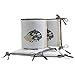 Bedtime Originals Little Rascals Forest Animals 4 Piece Crib Bumper, Gray/White