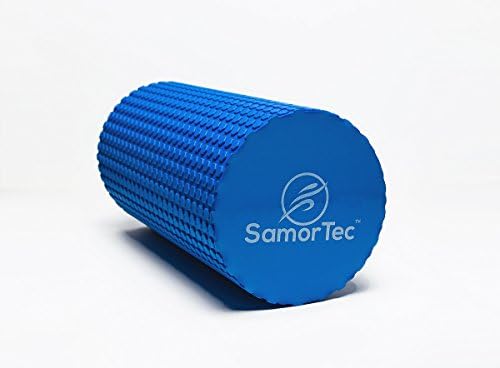 Travel Size Fitness Foam Roller by SamorTec - High Density- 12" Perfect Size for Travel - Excellent For Any Fitness or Gym Routine