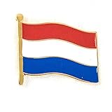 Netherlands Waving Flag Lapel Pin Country Made of Metal Souvenir