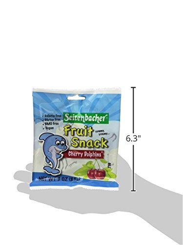 Seitenbacher Cherry Dolphins Gummi Fruit, 3.0-Ounce Bags (Pack of 12)