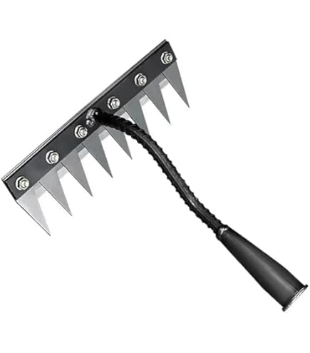 Multi-Tine Carbon Steel Garden Cultivator Rake, Multi-Tine Carbon Steel Garden Cultivator Rake 5/6/7/8 Teeth, Iron Rakes For Gardening And Weeding, 5/6/7/8 Teeth Gardens Weeding Rakes - View #6