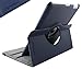 SANOXY¨ 360 Degree Rotating iPad 2 Case (Navy Blue): Folio Convertible Cover Multi-angle Vertical and Horizontal Stand with Smart On/Off for the Apple iPad2
