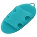 GreCute Soft Silicone Body Scrubber 100% Pure Silicon Material Massage Body Brush Macarons Color Series Shower Brush (Blue)
