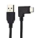 Soondar 3.3ft Right Angle USB 3.1 Type C (USB-C) Male to USB 3.0 Type A Male Connector 10Gbps Sync & Charging Cable for Apple New Macbook 12 Inch, Nokia N1, Tablet, Mobile Phone and Other Type-C
