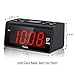 Peakeep Little Digital Alarm Clock FM Radio with 1.2 Inch Display and 2 Dimmer, Battery Memorization, Snooze and Sleep Timer, Easy Set