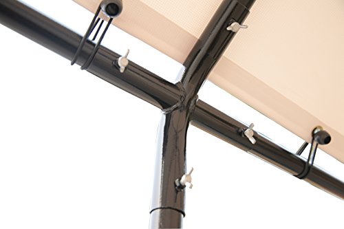 SORARA Carport 10' x 20' Outdoor Car Canopy Gazebo with 8 Steel Legs, White