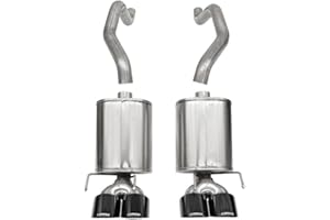 CORSA EXHST Corsa 21012BLK Axle-Back Exhaust (Chevrolet Corvette C6 2009-2013), 1 Pack