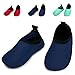 L-RUN Toddlers Boys Girls Aqua Socks for Swimming Walking Soft Navy 12-18 Month=EU19-20