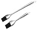 Yhmall Basting Brush and Pastry Brush-Set Of 2 Silicone Brush with Stainless Steel Handle-12 Inch/7 Inch-Great For BBQ Meat,Grill,Cakes and Pastries