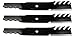 USA Mower Blades (3 MB022BP Toothed High-Lift for Bad Boy 038000300 Jacobsen 390665 Length 18 in. Width 2-1/2 in. Thickness .203 in. Center Hole 5/8 in. 36 in. 52 in. 54 in. Deck primary