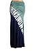 HEYHUN Womens Casual Tie Dye Solid Boho Hippie Long Maxi Skirt w Lace Detail S-3XL